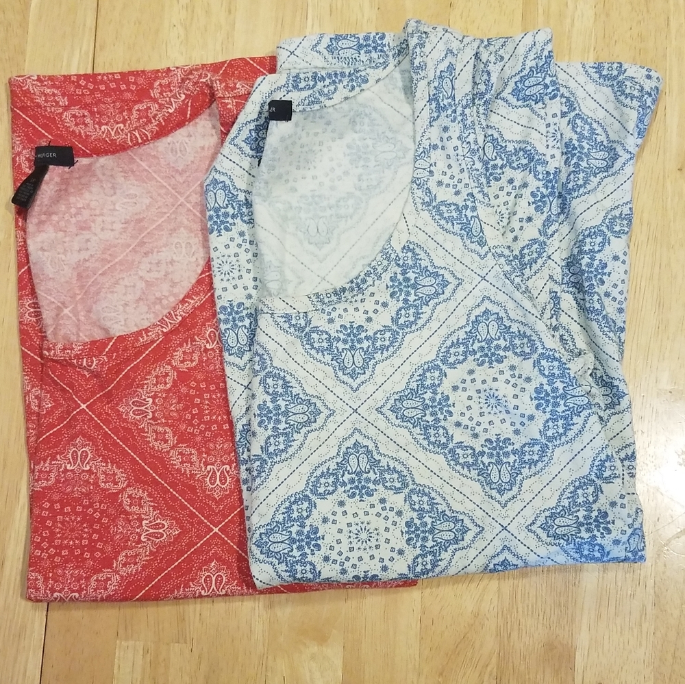 Paisley Bandana Print Tommy Hilfiger Tank Top‎ Bundle Small